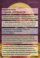"Exofiktion i dansk litteratur" - Autorengespräch mit Rakel Haslund-Gjerrild am 27.10. von 17-18 Uhr 
