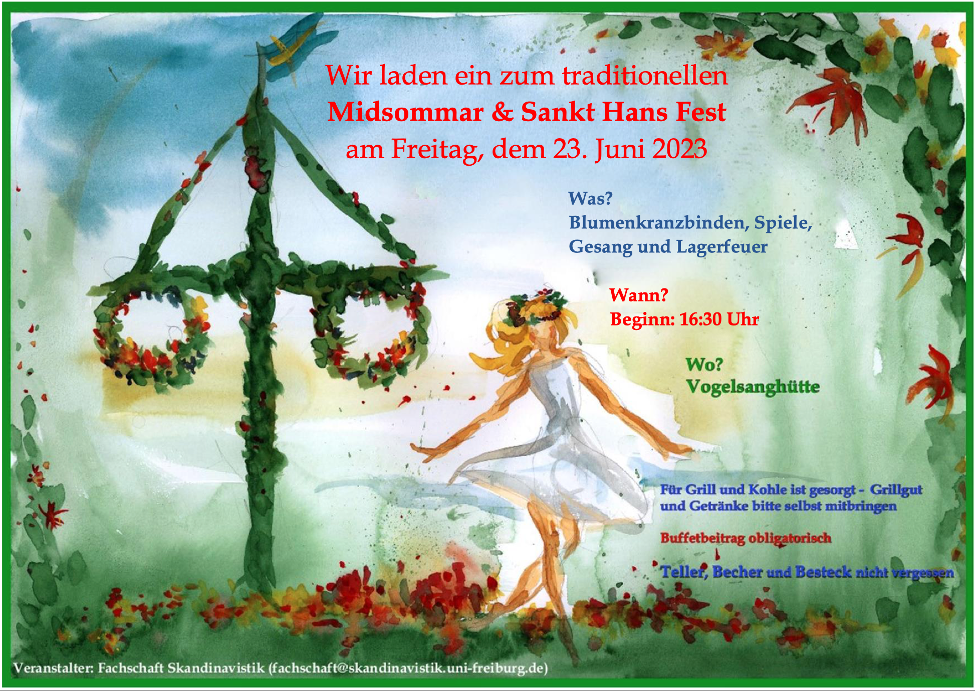 Midsommar & St. Hans-Fest am 23.06. ab 16:30 Uhr